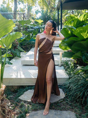 Ava Dress - Liquid Bronze