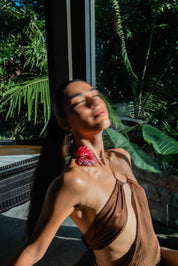 Ava Dress - Liquid Bronze