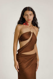 Ava Dress - Liquid Bronze - Pre Order
