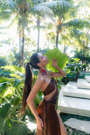 Ava Dress - Liquid Bronze