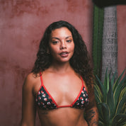 Bikini Top Red rose 