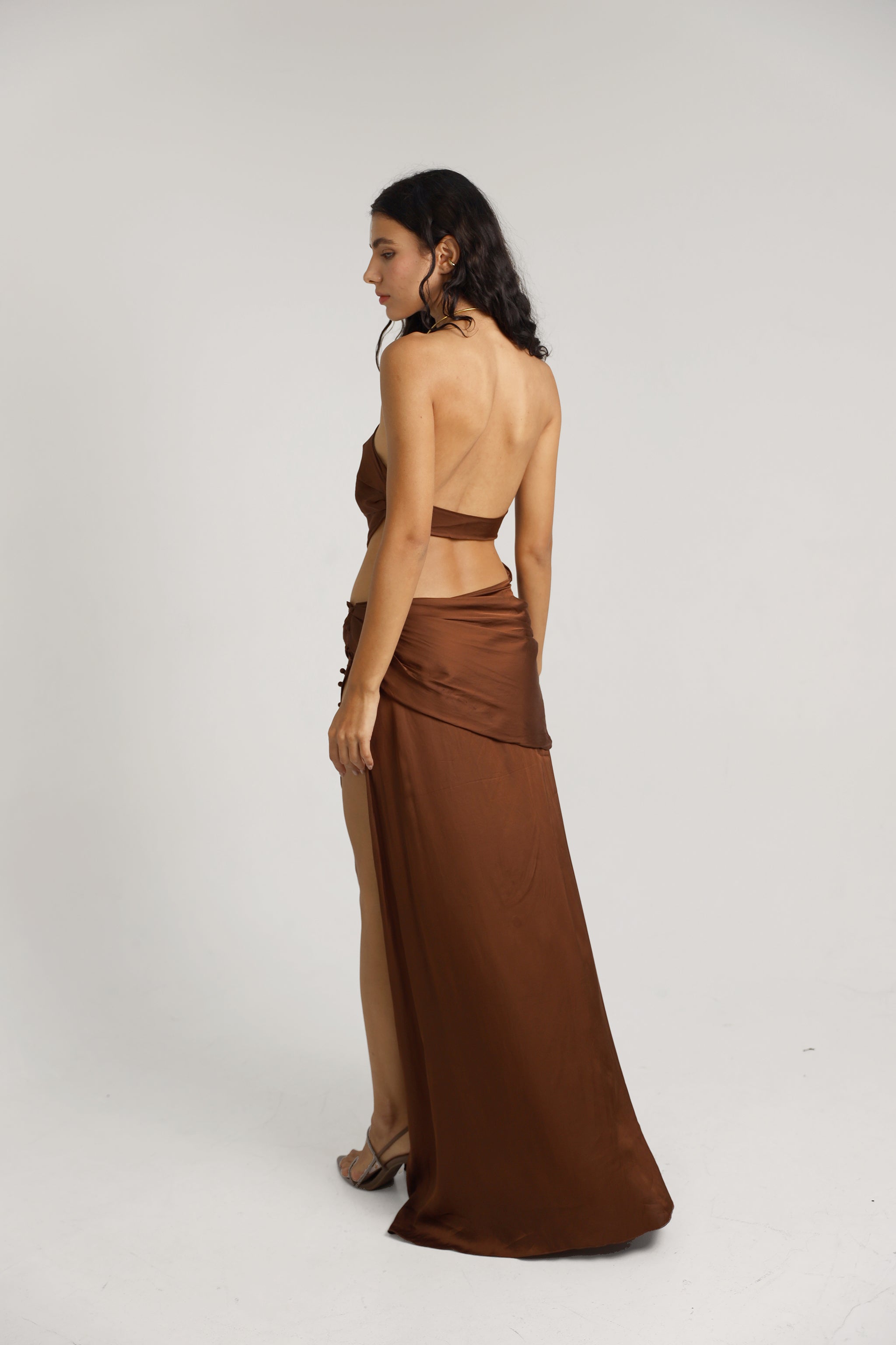 Ava Dress - Liquid Bronze - Pre Order