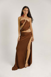 Ava Dress - Liquid Bronze - Pre Order