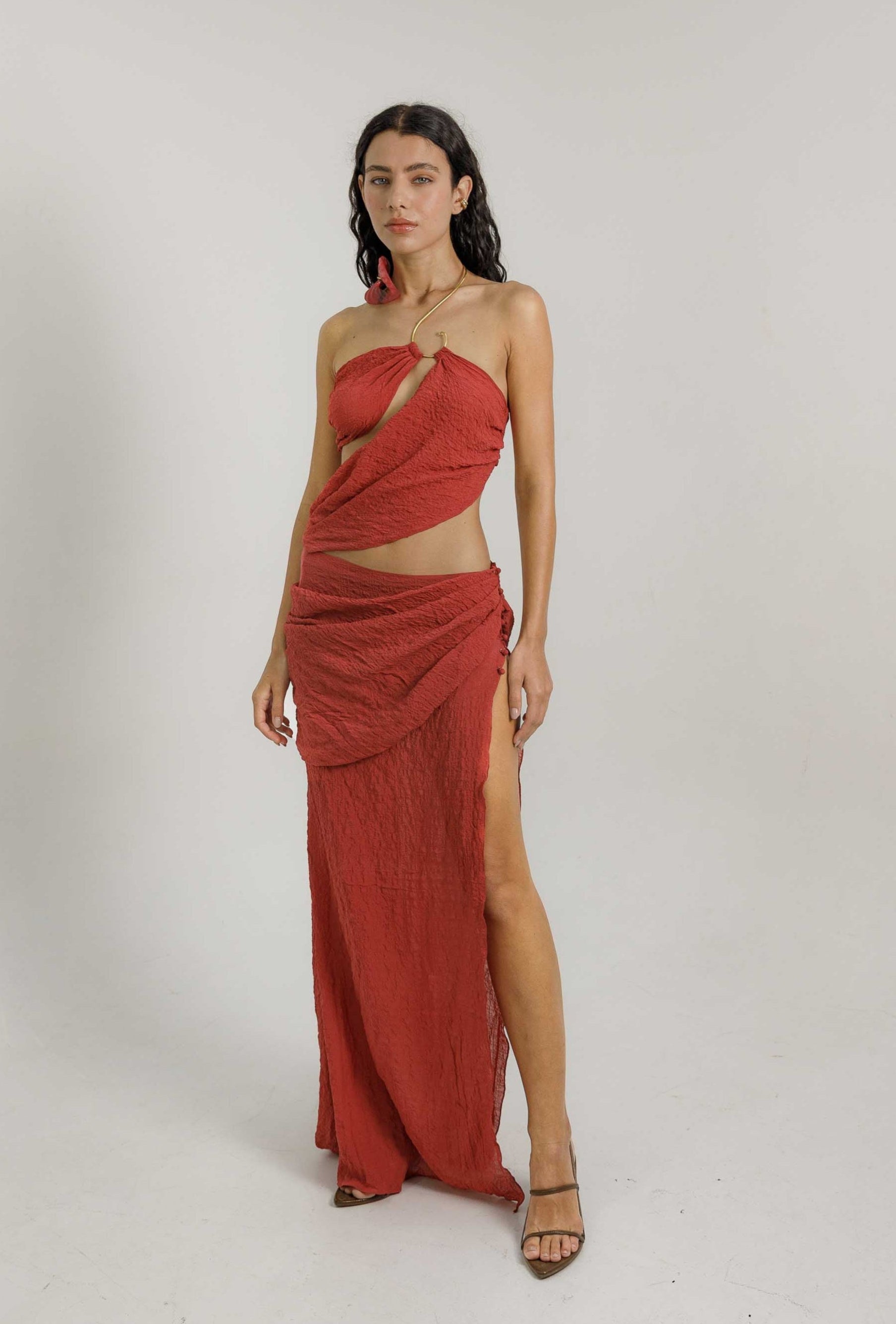 Ava Dress - Raspberry Wine Silk - Pre Order