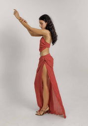 Ava Dress - Raspberry Wine Silk - Pre Order