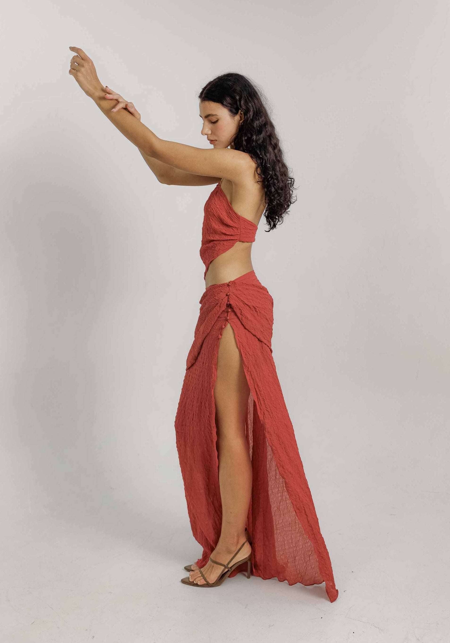 Ava Dress - Raspberry Wine Silk - Pre Order