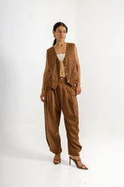 Haily Vest  - Brown