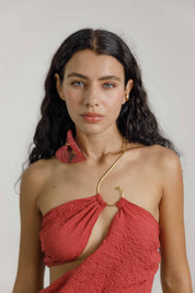 Ava Dress - Raspberry Wine Silk - Pre Order