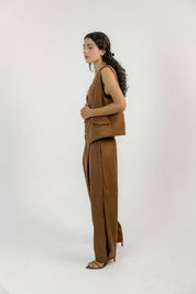 Haily Vest  - Brown